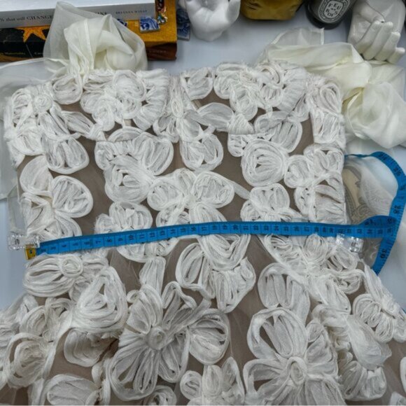 🆕 BRONX & BANCO 🧿 NWOT Sabrina White Bridal Midi Dress, Sz XS / US 2 - Picture 15 of 16